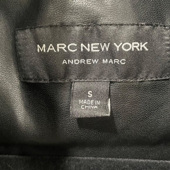 Marc New York Women's Black Puffer Vest Belted Sleeveless S Winter Urban Chic - Picture 3 of 10